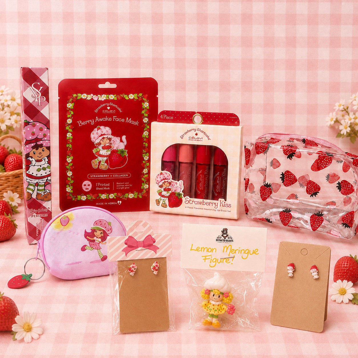 Strawberry Shortcake 8-Piece Beauty and Accessories Gift Bundle