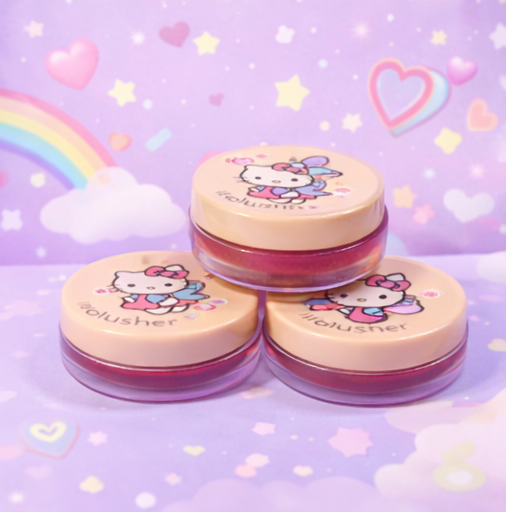 Hello Kitty™ Inspired Cream Blusher | 4 Natural Cream Shades • Fresh Transparent Finish