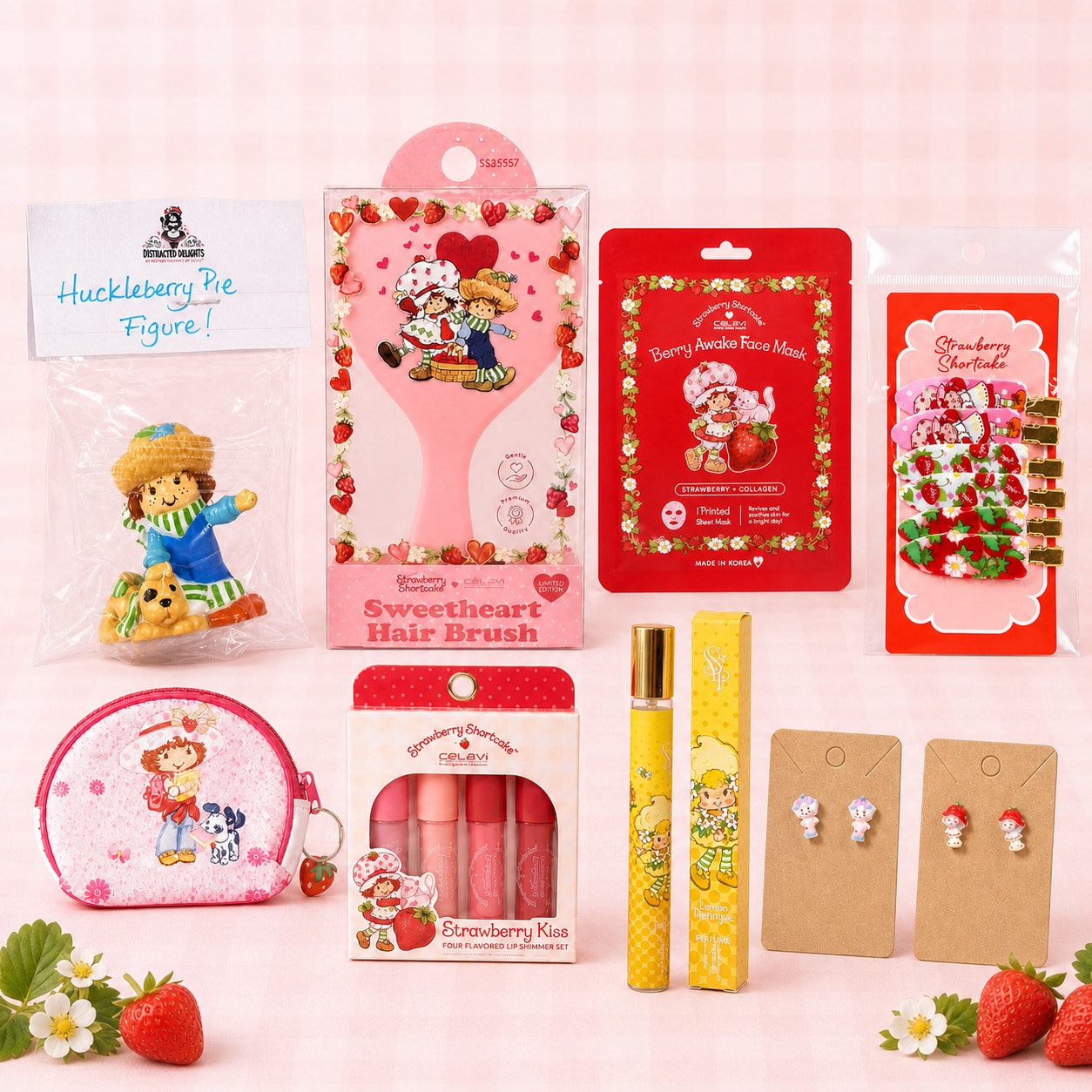 17 Piece Nostalgic Strawberry Character & Beauty Bundle