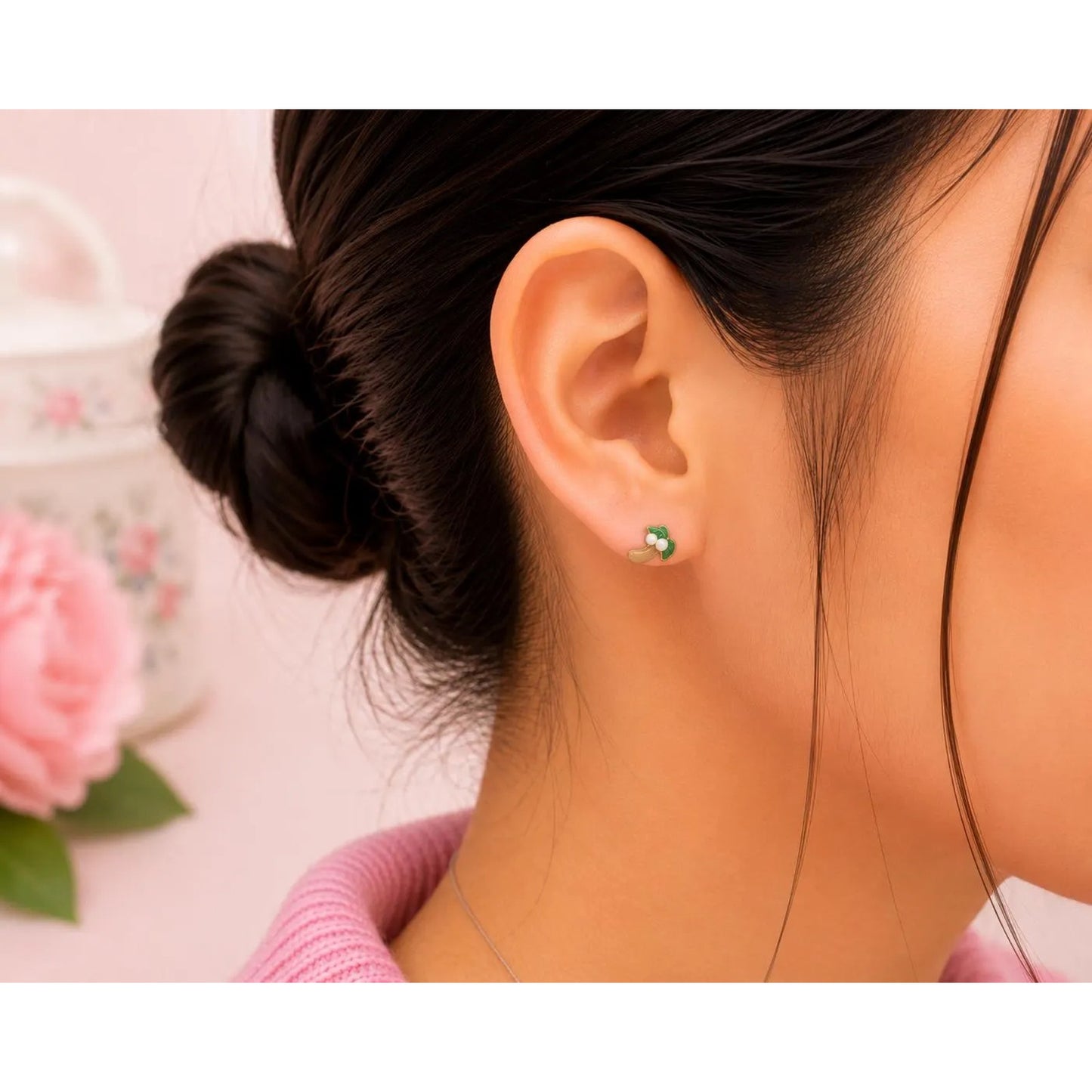 Hello Kitty Summer Stud Earrings Set 2 Pair Kawaii Earrings Tropical