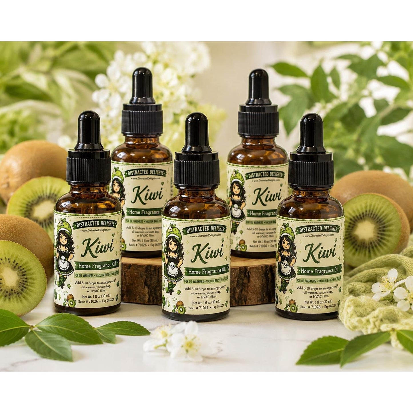 Kiwi Home Fragrance Oil | Highly Scented Oil | Oil Warmer Fragrance | Potpourri Oil | Vacuum Filter Freshener | 1 oz Dropper Bottle