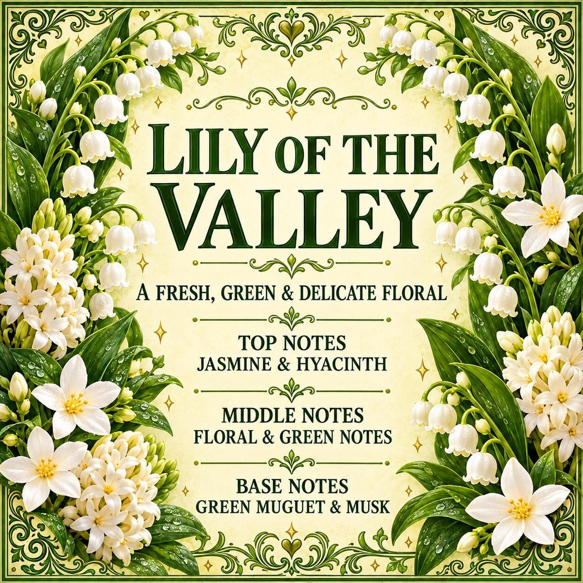 Lily of the Valley Green Muguet Soap Bar Handmade Cold Process