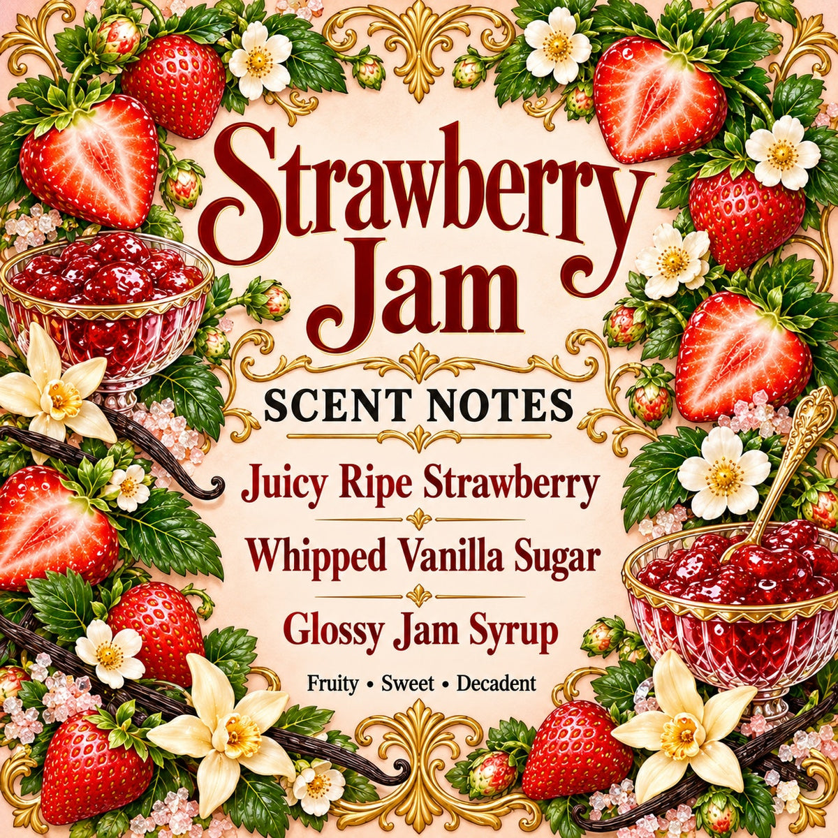 Strawberry Jam Perfume | Sweet Strawberry Fragrance | Fruity Gourmand Scent | Berry Perfume Gift for Her