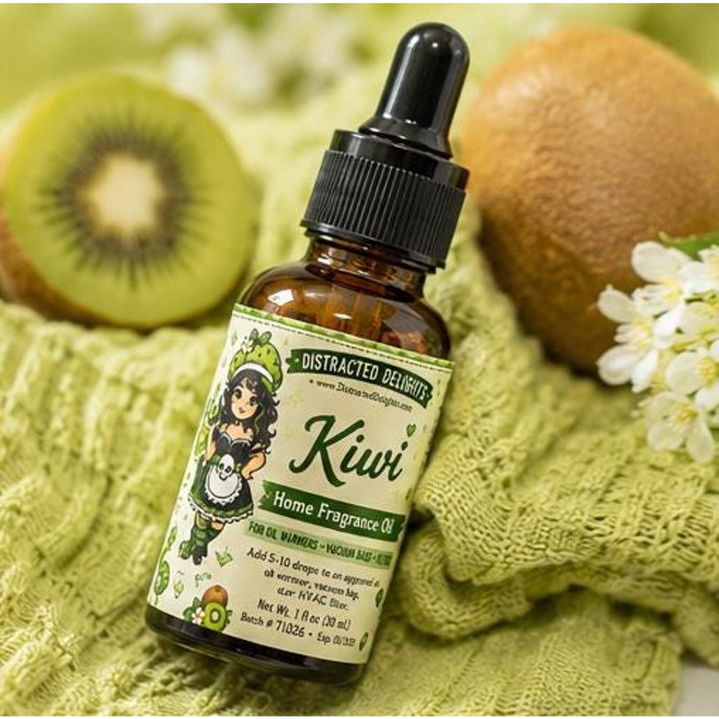 Kiwi Home Fragrance Oil | Highly Scented Oil | Oil Warmer Fragrance | Potpourri Oil | Vacuum Filter Freshener | 1 oz Dropper Bottle