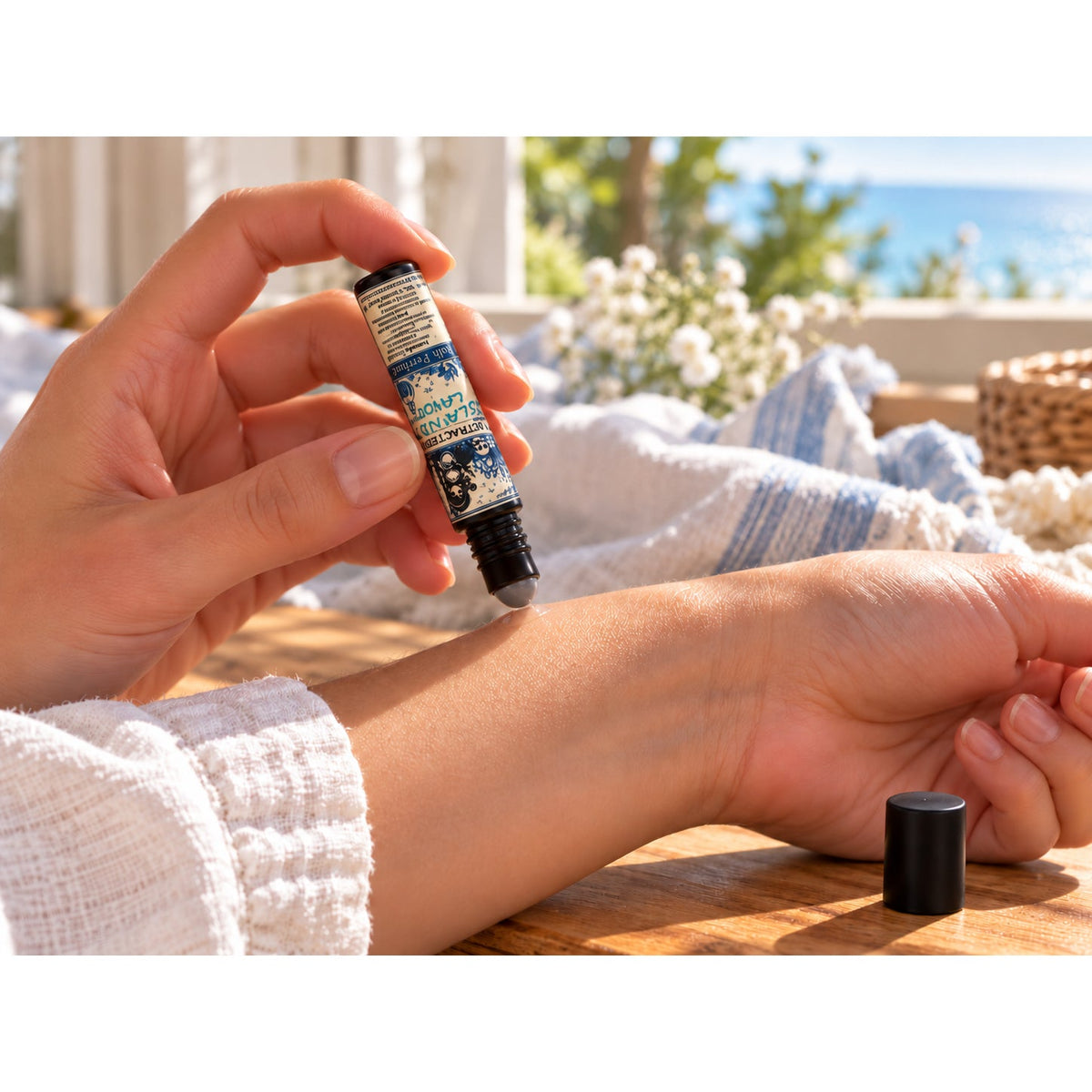 Island Laundry Roll On Perfume Oil, Fresh Clean Linen Scent, Handmade