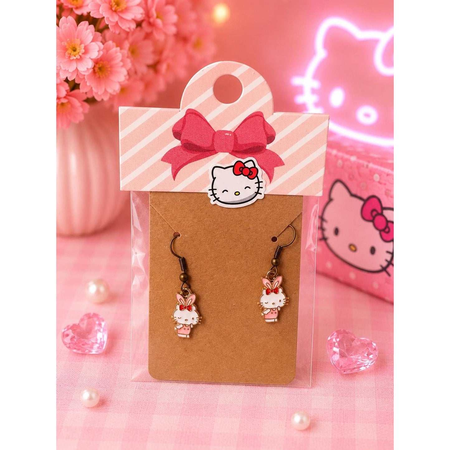 XL 16 Pc Hello Kitty Sanrio Gift Bundle | Kuromi, Pompompurin & The Crème Shop | Kawaii Gift Box | Bath Beauty, Jewelry Accessories