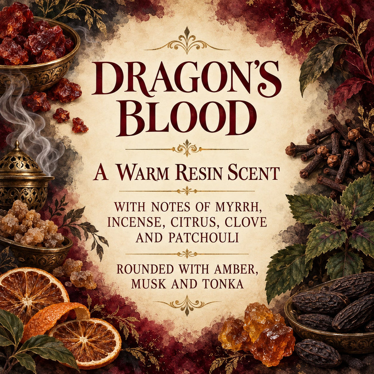 Dragon's Blood Soap Bar Handmade Cold Process Strong Scent Gothic Gift