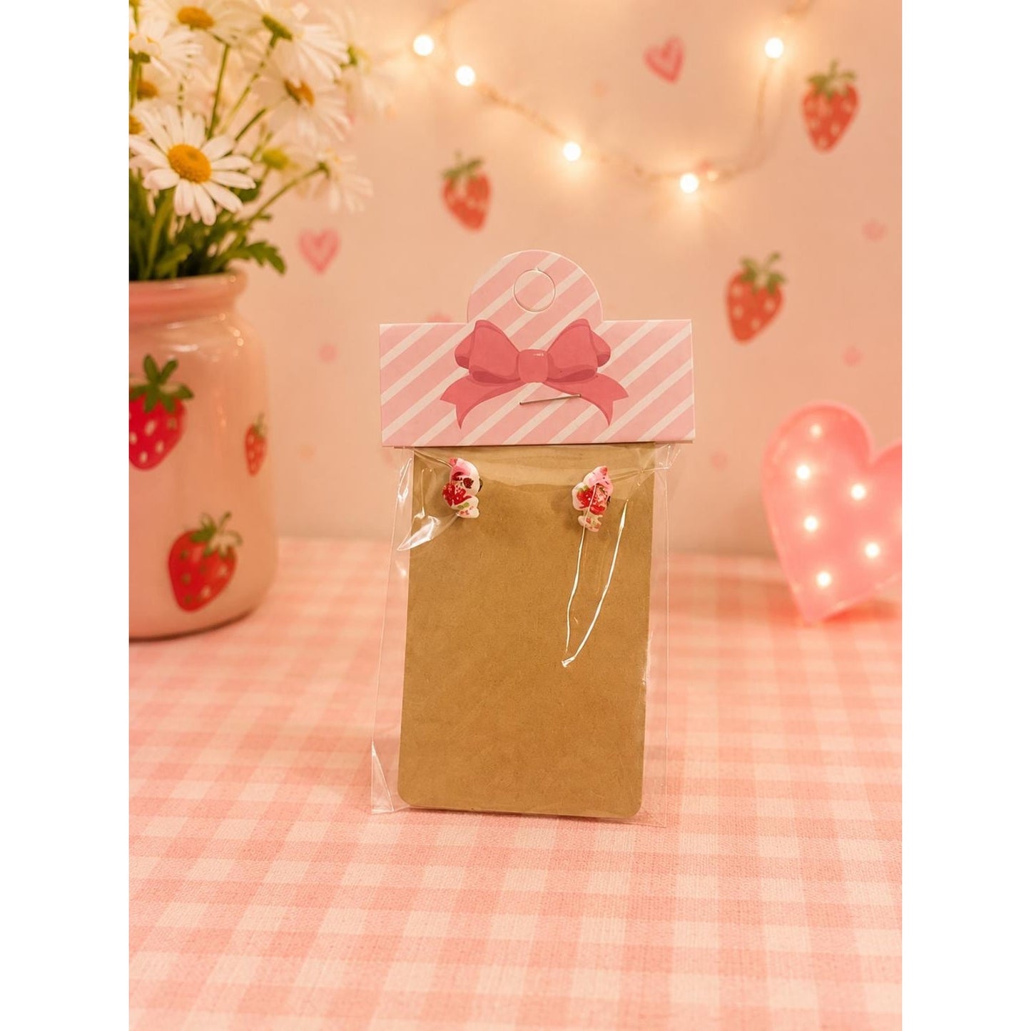 One-of-a-Kind 9-Piece Strawberry Shortcake Gift Bundle | Kawaii Gift Set | Pillowcase, Purse, Perfume, Earrings & More
