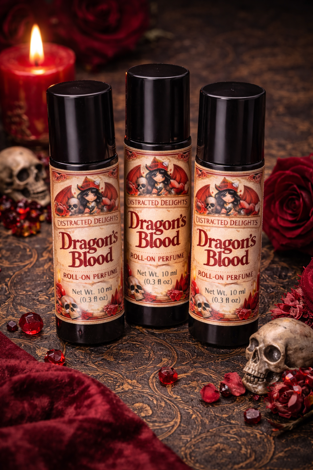 Dragon’s Blood Roll-On Perfume – Resinous Amber Patchouli Fragrance Oil | 10ml