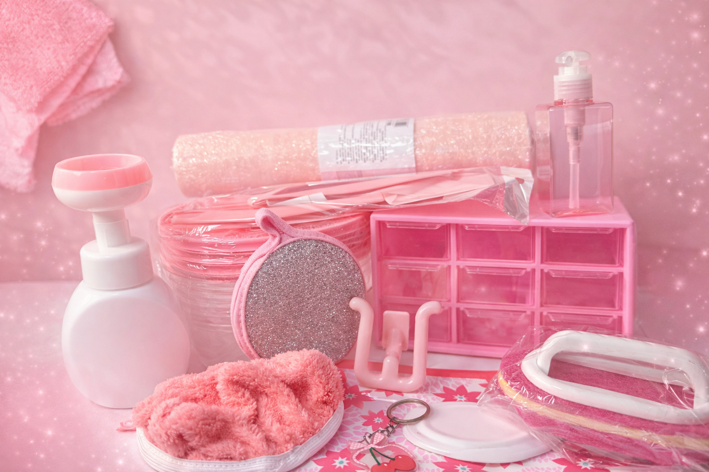 Pink Cleaning Supplies Bundle 18pc Clean Girl Aesthetic Home Reset Kit Kitchen