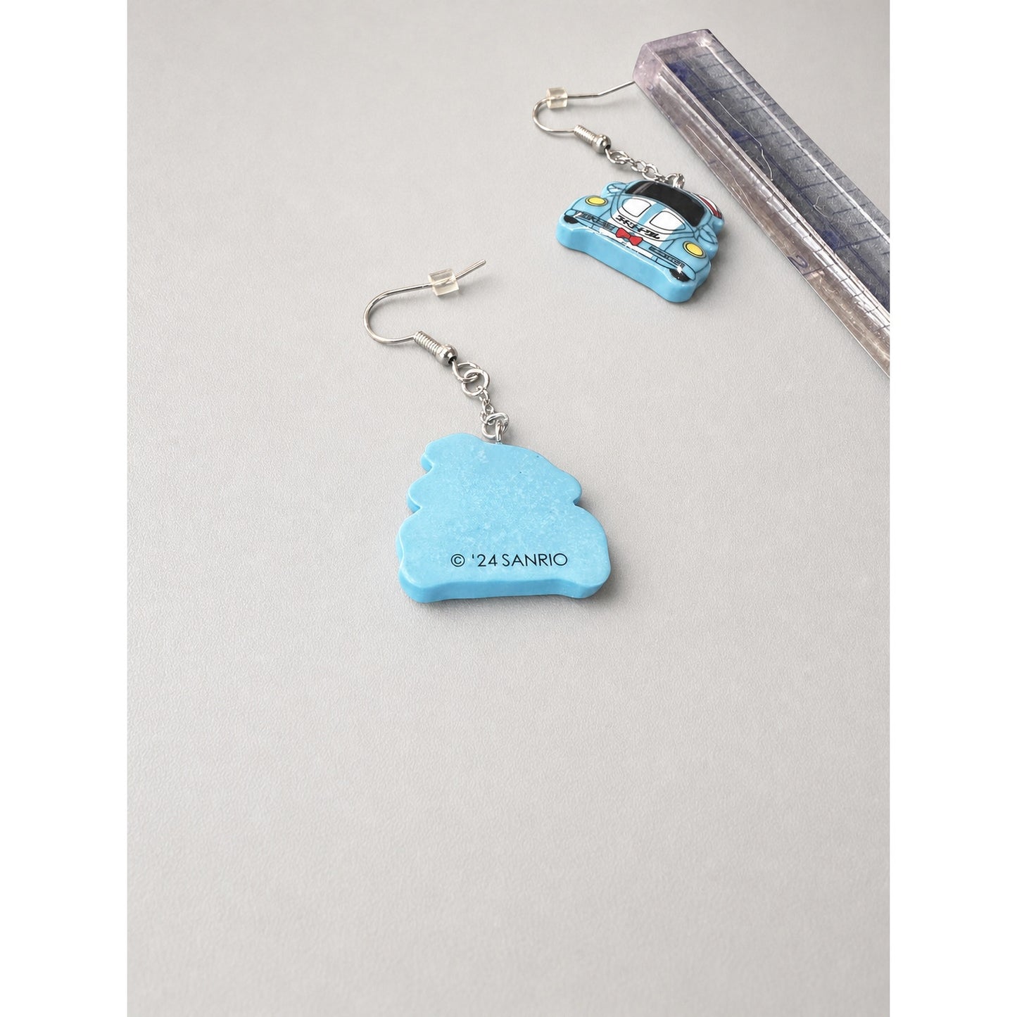 Sanrio Tuxedosam Blue Car Dangle Earrings 2024 Novelty Fashion Jewelry