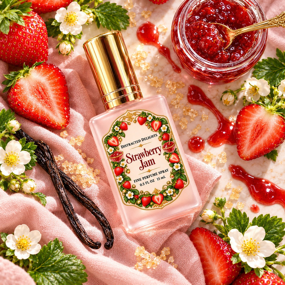 Strawberry Jam Perfume | Sweet Strawberry Fragrance | Fruity Gourmand Scent | Berry Perfume Gift for Her