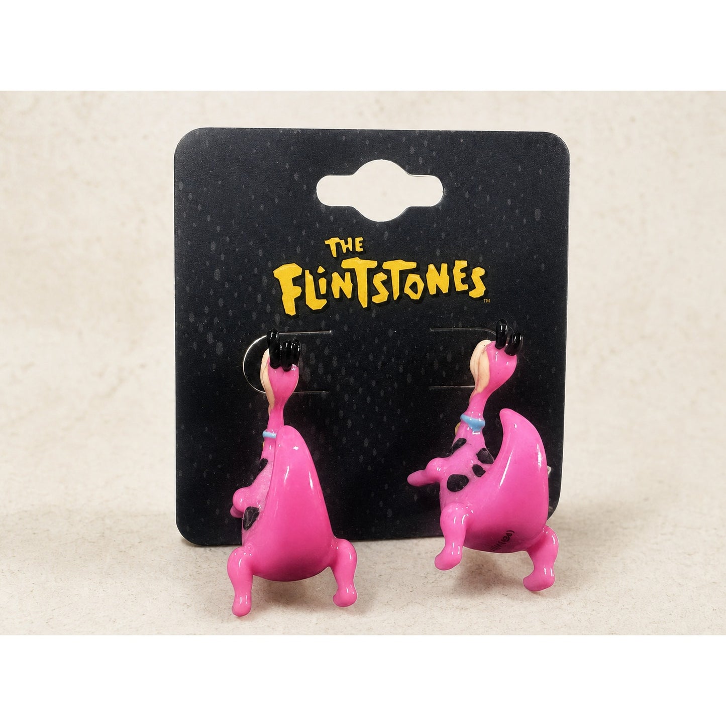 The Flintstones Dino Pink Dinosaur Dangle Earrings SalesOne WB Licensed New