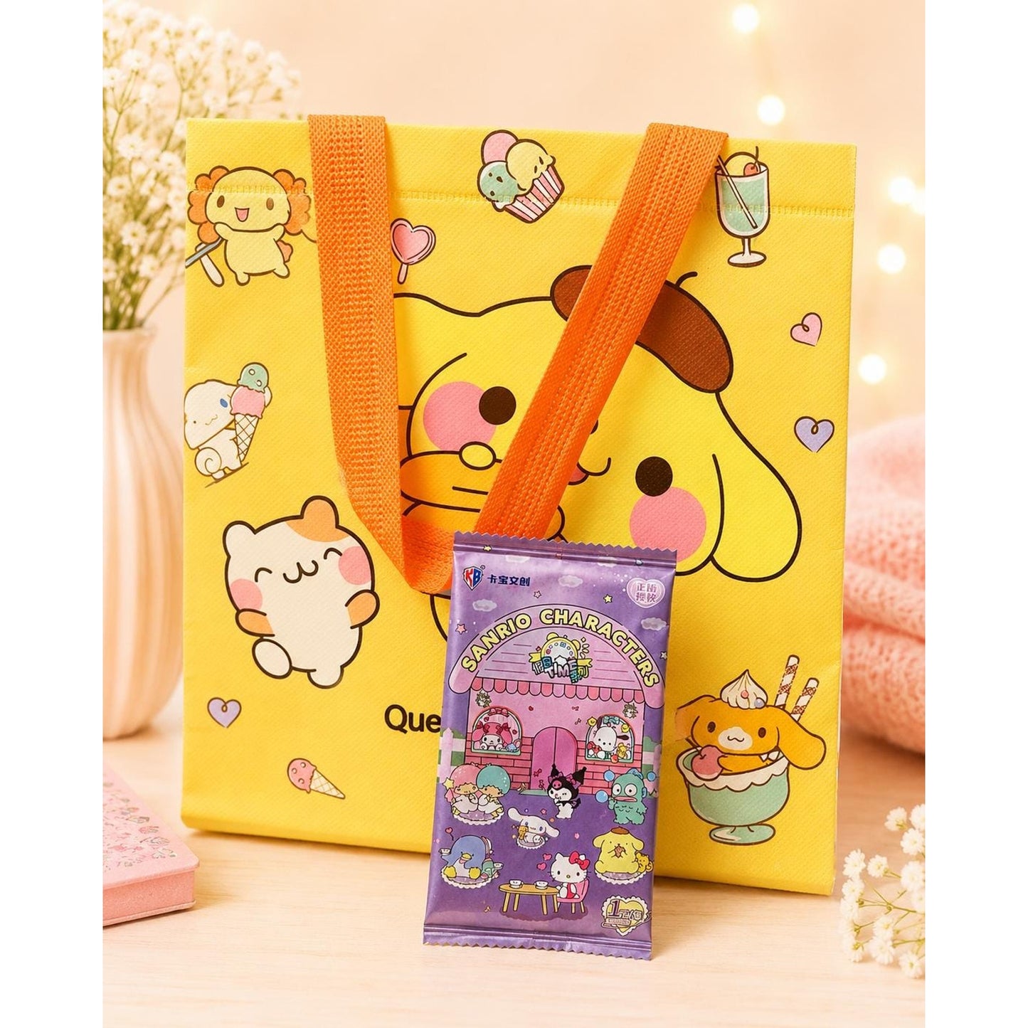 XL 10 Piece Sanrio Character Gift Bundle – Hello Kitty, My Melody, Kuromi, Pompompurin Gudetama