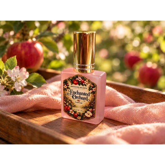 Enchanted Orchard Parfum Spray, Handmade Apple Floral Perfume, .51 oz