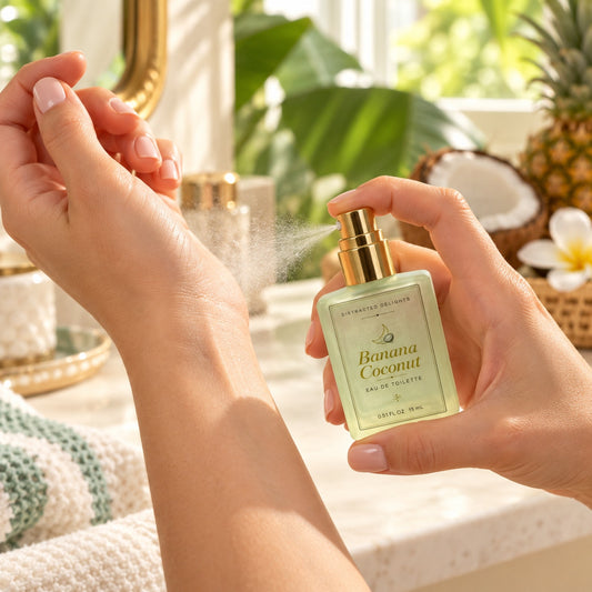 Banana Coconut Eau de Toilette Tropical Gourmand Perfume Spray