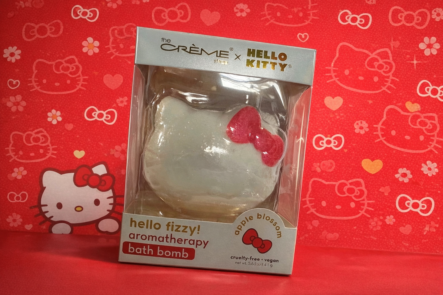 Hello Kitty x The Creme Shop Sanrio Apple Blossom Bath Bomb – Because Even Cute Needs a Break