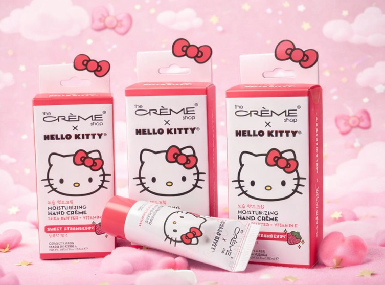 Hello Kitty x Creme Shop-Strawberry Scented K-Beauty Hand Lotion