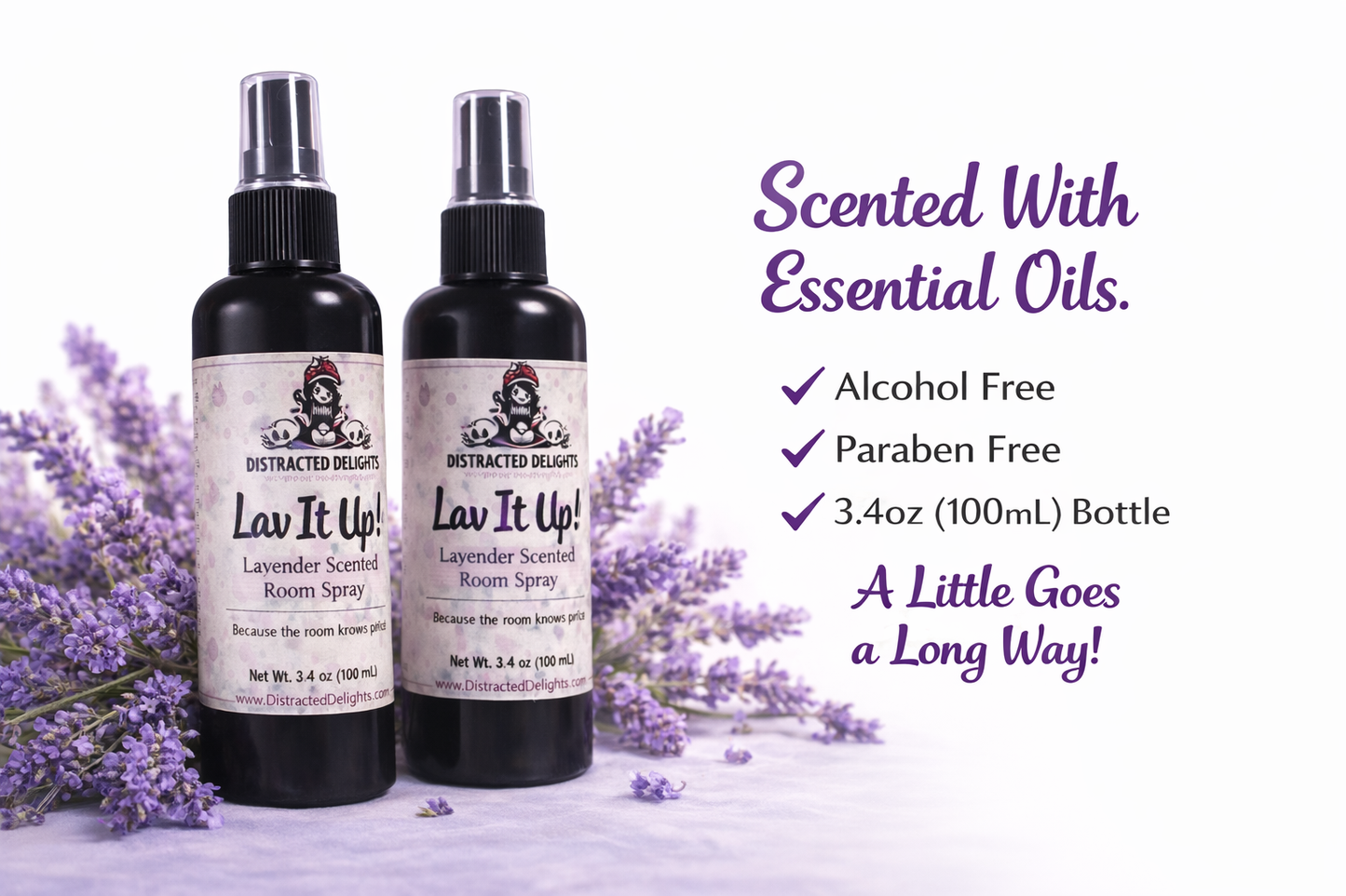 Lav It Up! Essential Oil Room Spray-Alcohol Free Concentrated Room & Linen Spray