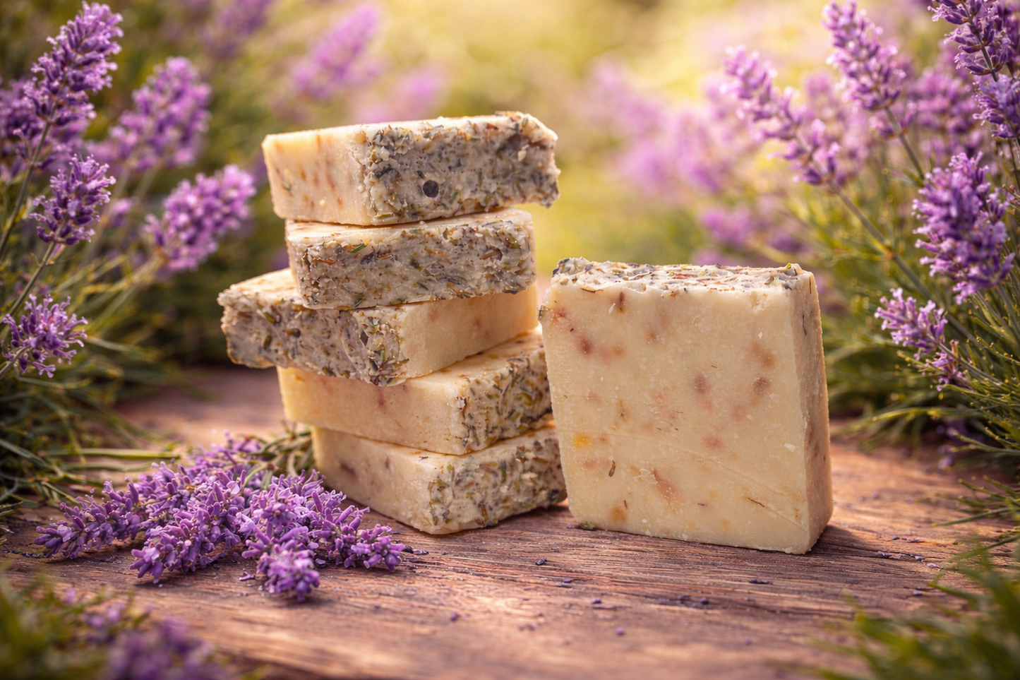 Rustic Lavender Soap | Cold Process Vegan Lavender Essential Oil Bar (Because Calm Is Mandatory)