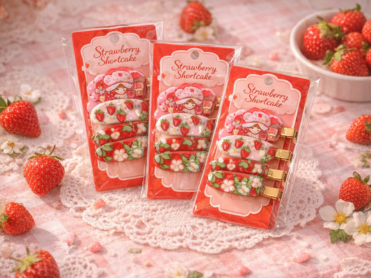 Strawberry Shortcake Hair Clip Set